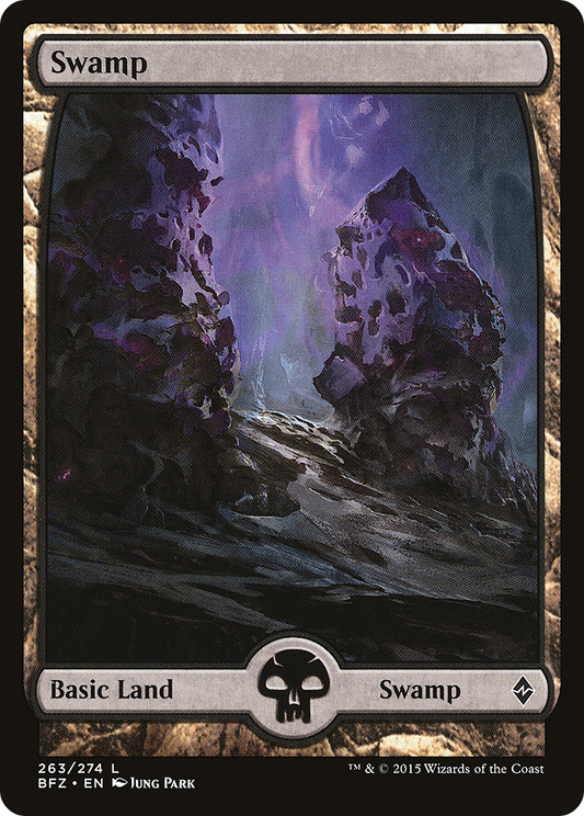 Swamp – Full Art (263) Foil - Battle for Zendikar