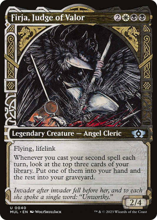 Firja, Judge of Valor (Showcase) (040) Foil - Multiverse Legends
