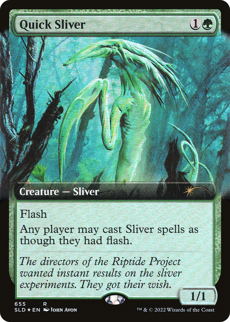 Quick Sliver (Extended Art) (655) Foil - Secret Lair Drop