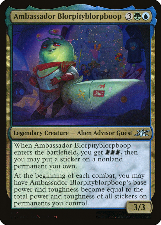 Ambassador Blorpityblorpboop (447) Foil - Unfinity