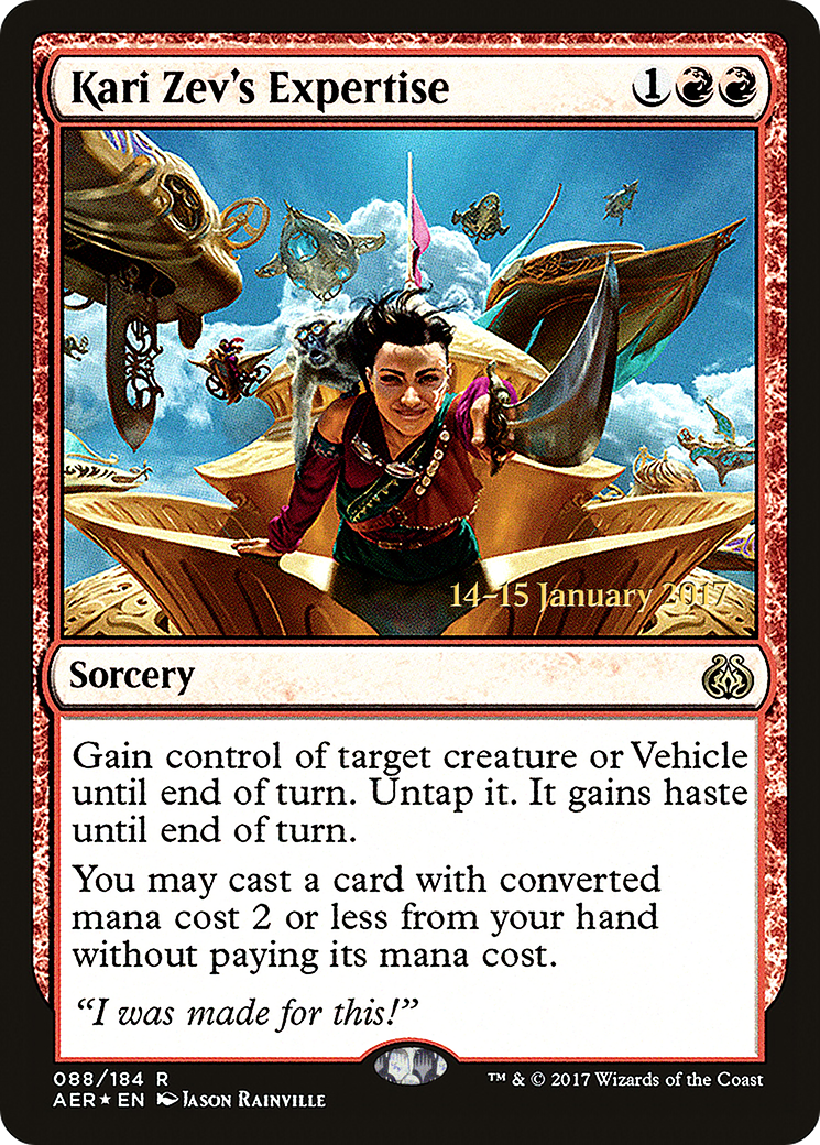 Kari Zev's Expertise (088) Foil - Aether Revolt Promos