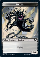 Inkling // Treasure Double-Sided Token [Strixhaven: School of Mages Tokens] | Silver Goblin