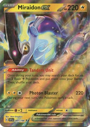 Miraidon ex - 081/198 (81) Holofoil - SV01 Scarlet & Violet Base Set