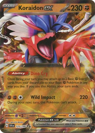 Koraidon ex - 125/198 (125) Holofoil - SV01 Scarlet & Violet Base Set