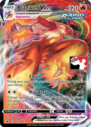 Blaziken VMAX (021/198) [Prize Pack Series One] | Silver Goblin