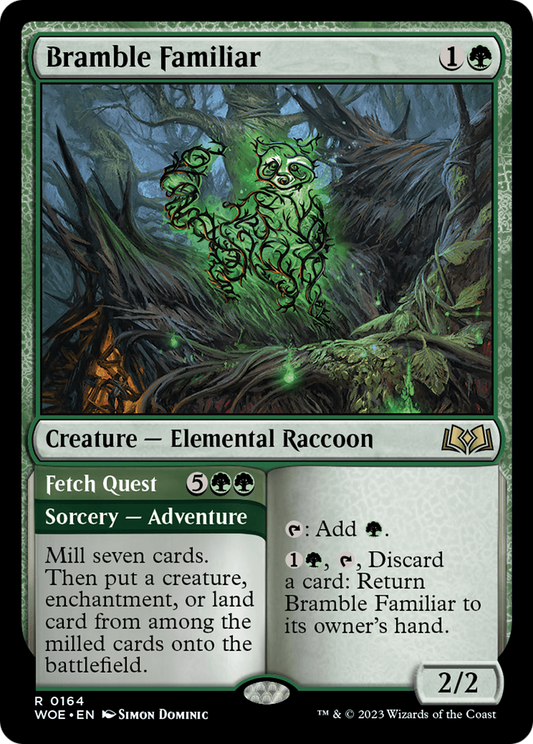 Bramble Familiar // Fetch Quest (164) Foil - Wilds of Eldraine