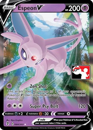 Espeon V (064/203) [Prize Pack Series One] | Silver Goblin