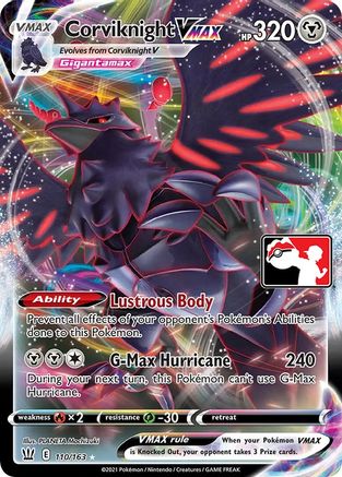 Corviknight VMAX (110/163) [Prize Pack Series One] | Silver Goblin