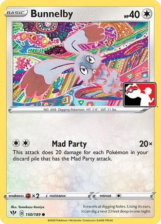 Bunnelby (150/189) [Prize Pack Series One] Holofoil