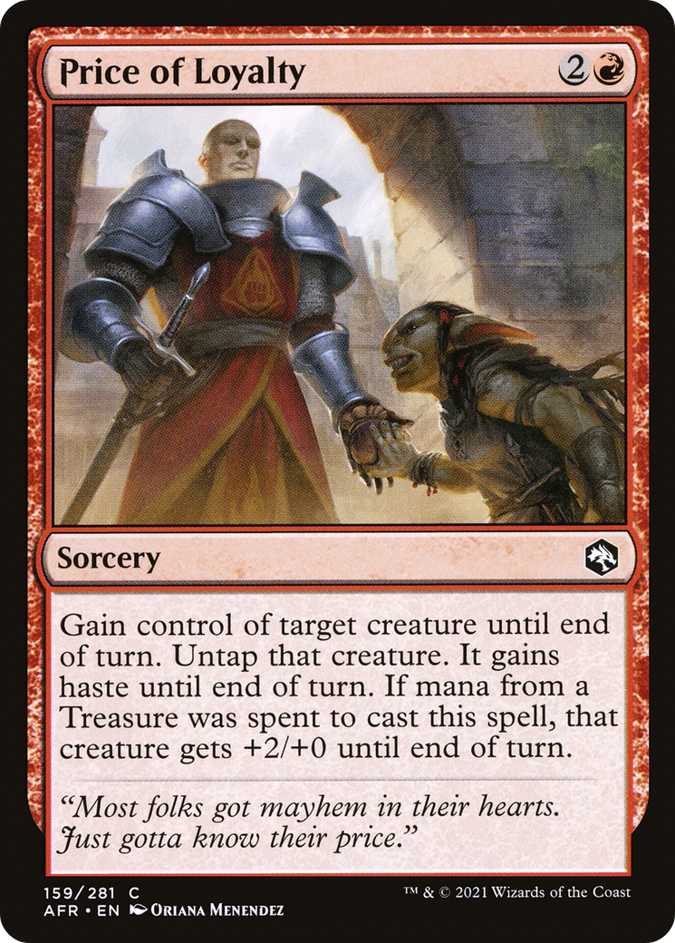 Price of Loyalty (159) Foil - Adventures in the Forgotten Realms