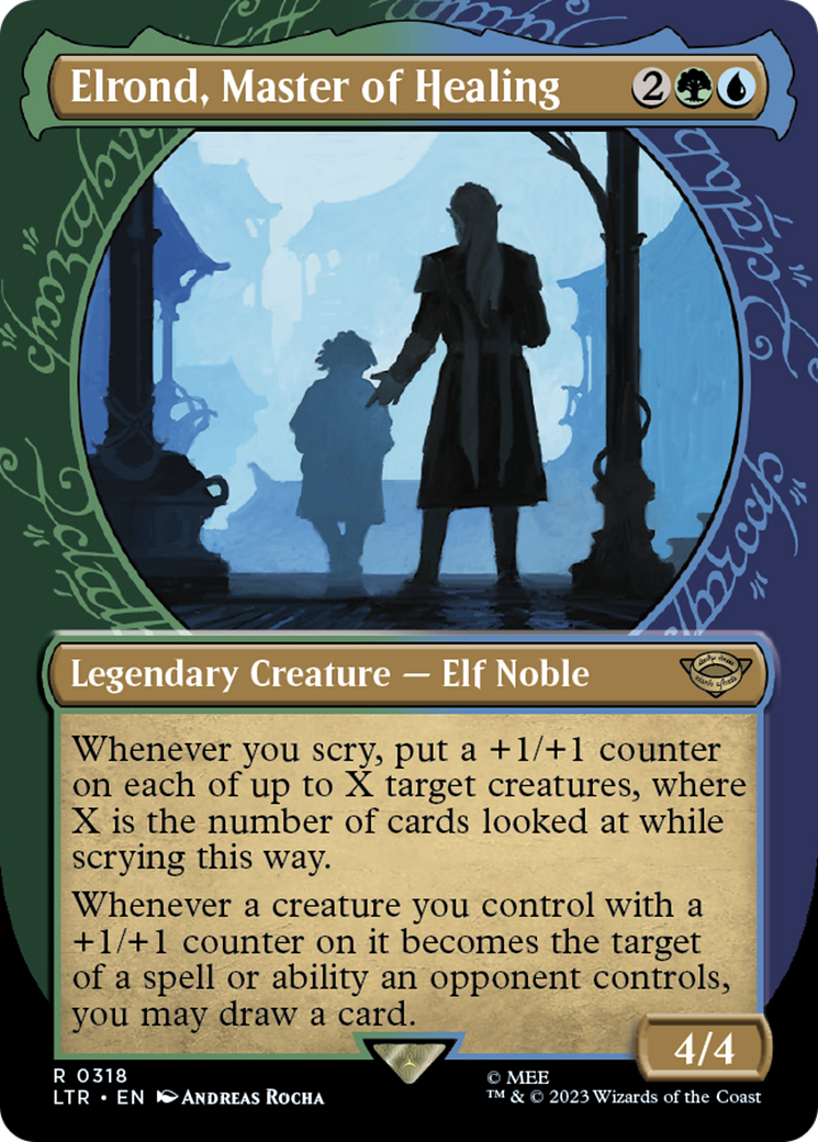 Elrond, Master of Healing (Showcase) (318) Foil - The Lord of the Rings: Tales of Middle-earth