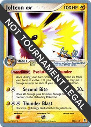 Jolteon ex (109/113) (Eeveelutions - Jimmy Ballard) [World Championships 2006] | Silver Goblin