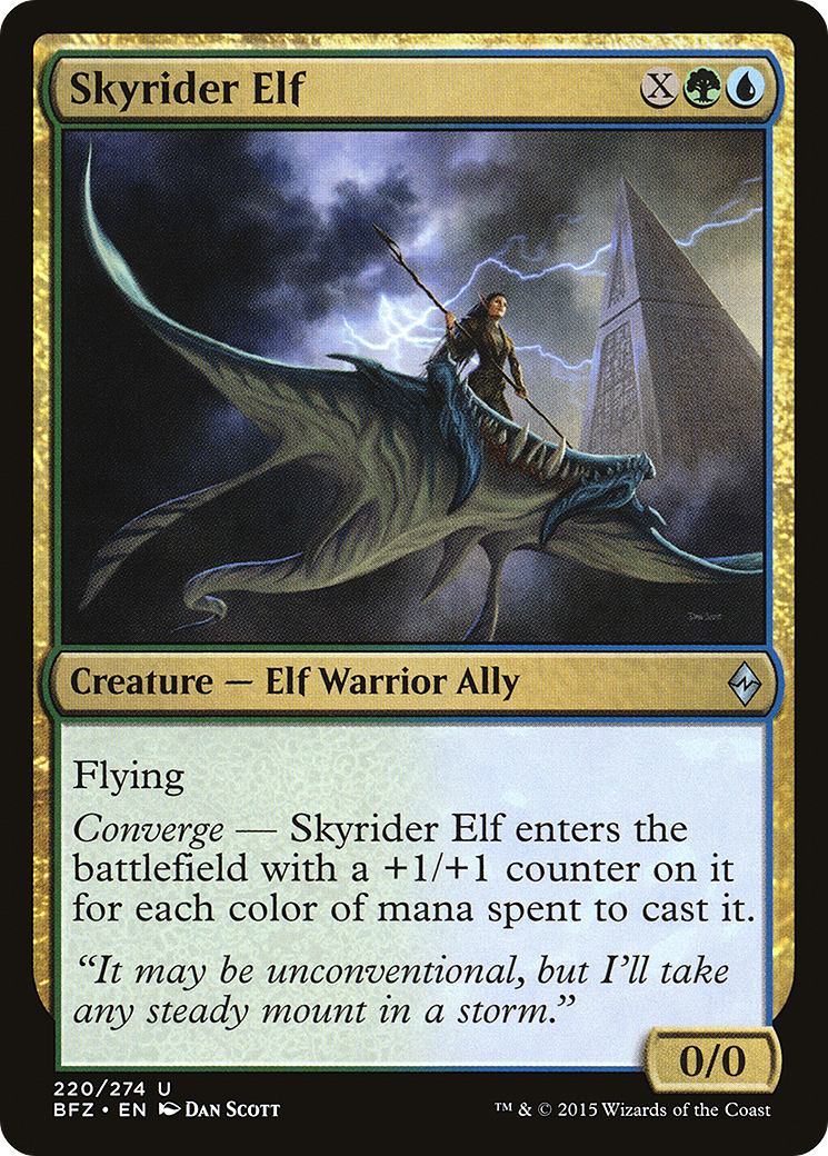 Skyrider Elf [Battle for Zendikar] | Silver Goblin