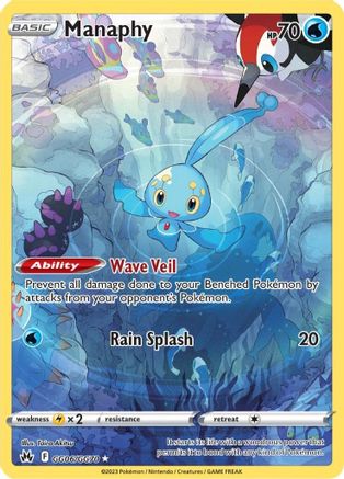 Manaphy (GG06) Holofoil - Crown Zenith Galarian Gallery
