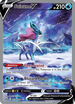 Suicune V (GG38) Holofoil - Crown Zenith Galarian Gallery