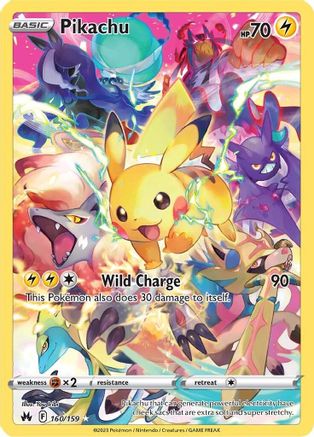 Pikachu (Secret) (160) Holofoil - Crown Zenith
