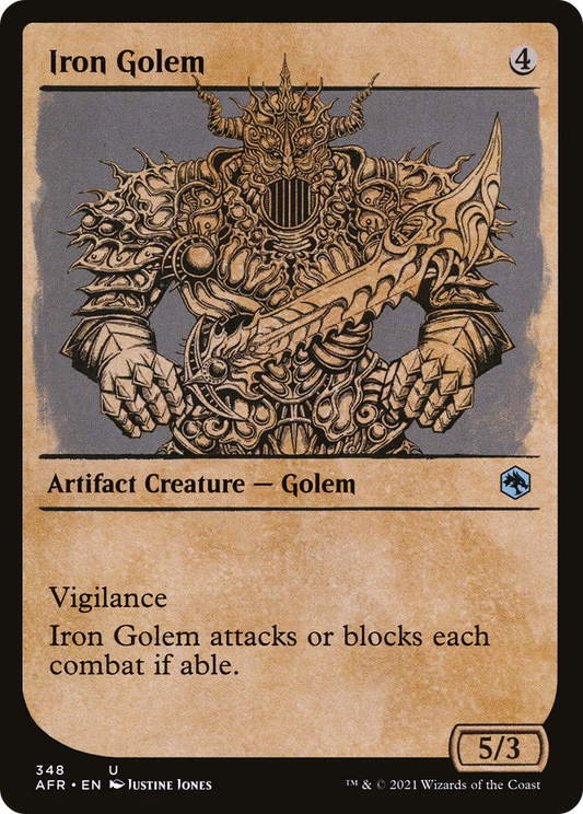 Iron Golem (Showcase) [Dungeons & Dragons: Adventures in the Forgotten Realms] Foil