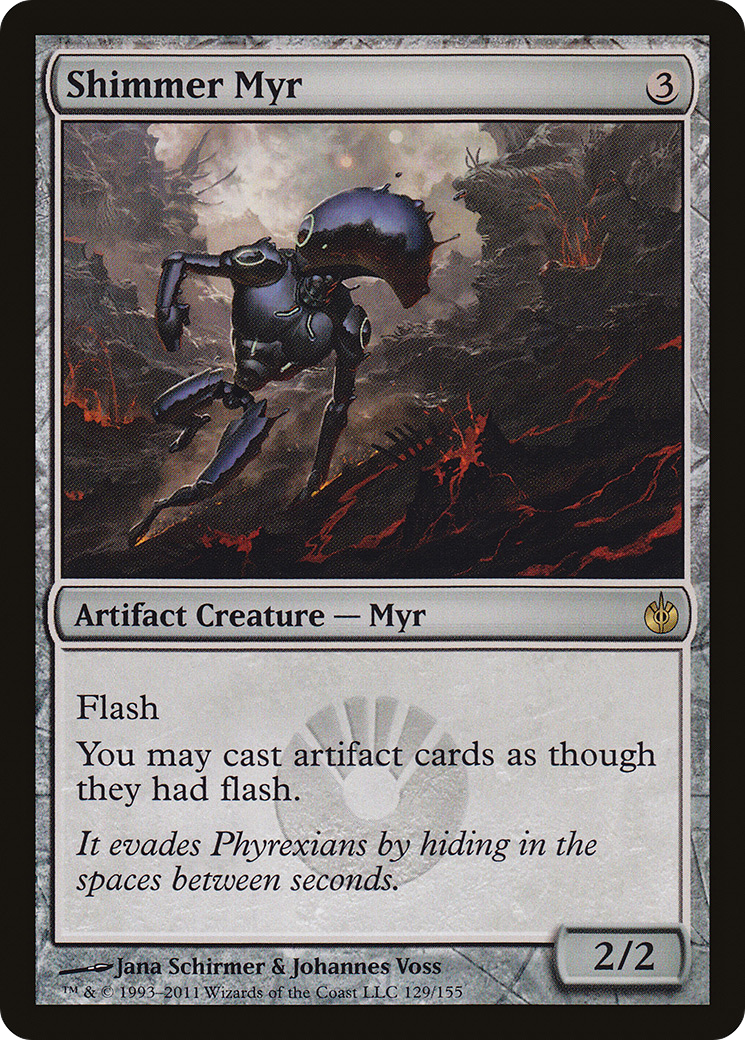 Shimmer Myr (129) Foil - Mirrodin Besieged