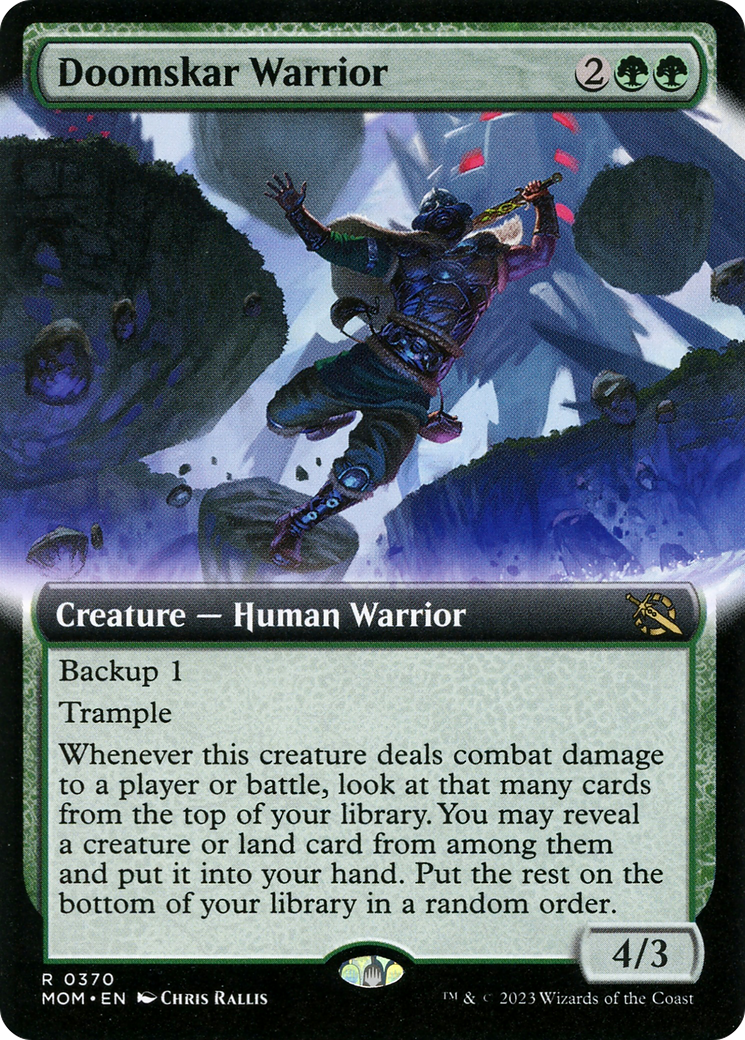 Doomskar Warrior (Extended Art) (370) - March of the Machine