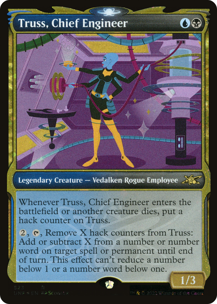 Truss, Chief Engineer (Showcase) (Galaxy Foil) (Showcase) (523) Foil - Unfinity