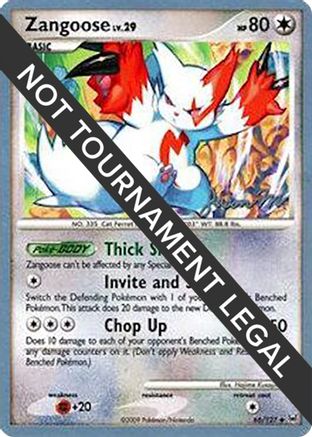 Zangoose LV.29 (66/127) (Queengar - Jason Martinez) [World Championships 2009] | Silver Goblin