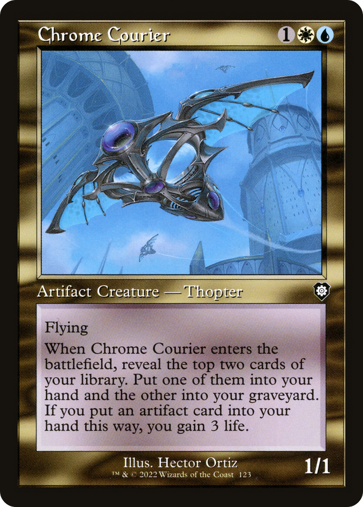 Chrome Courier (Retro) (123) - The Brothers' War Commander