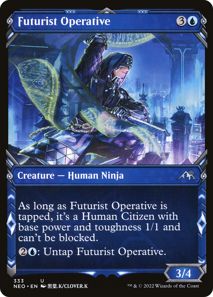 Futurist Operative (Showcase) (333) Foil - Kamigawa: Neon Dynasty