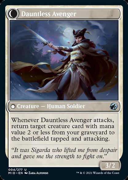 Bereaved Survivor // Dauntless Avenger (004) Foil - Innistrad: Midnight Hunt