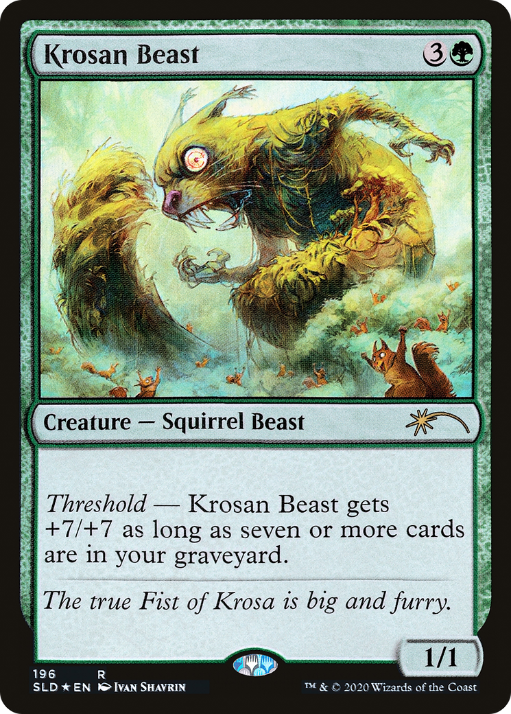 Krosan Beast (196) Foil - Secret Lair Drop