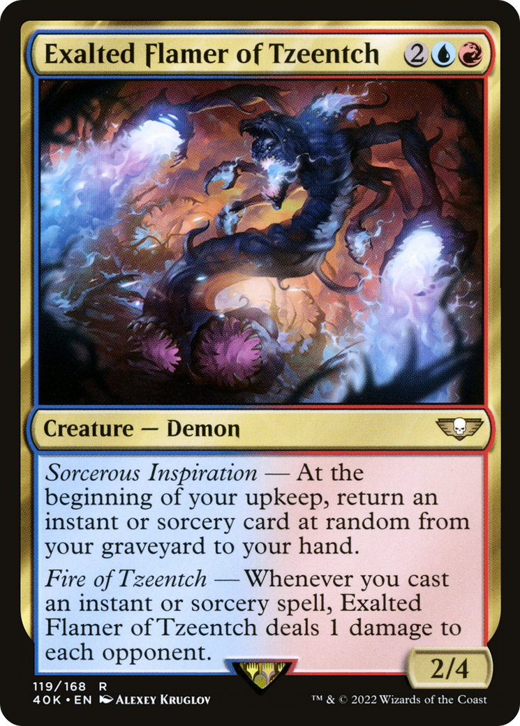 Exalted Flamer of Tzeentch (119) - Warhammer 40,000 Commander