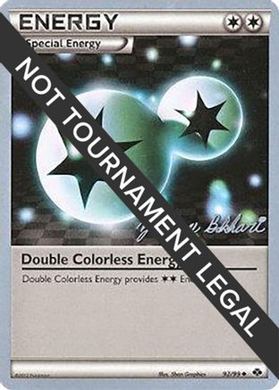 Double Colorless Energy (92/99) (CMT - Zachary Bokhari) [World Championships 2012] | Silver Goblin