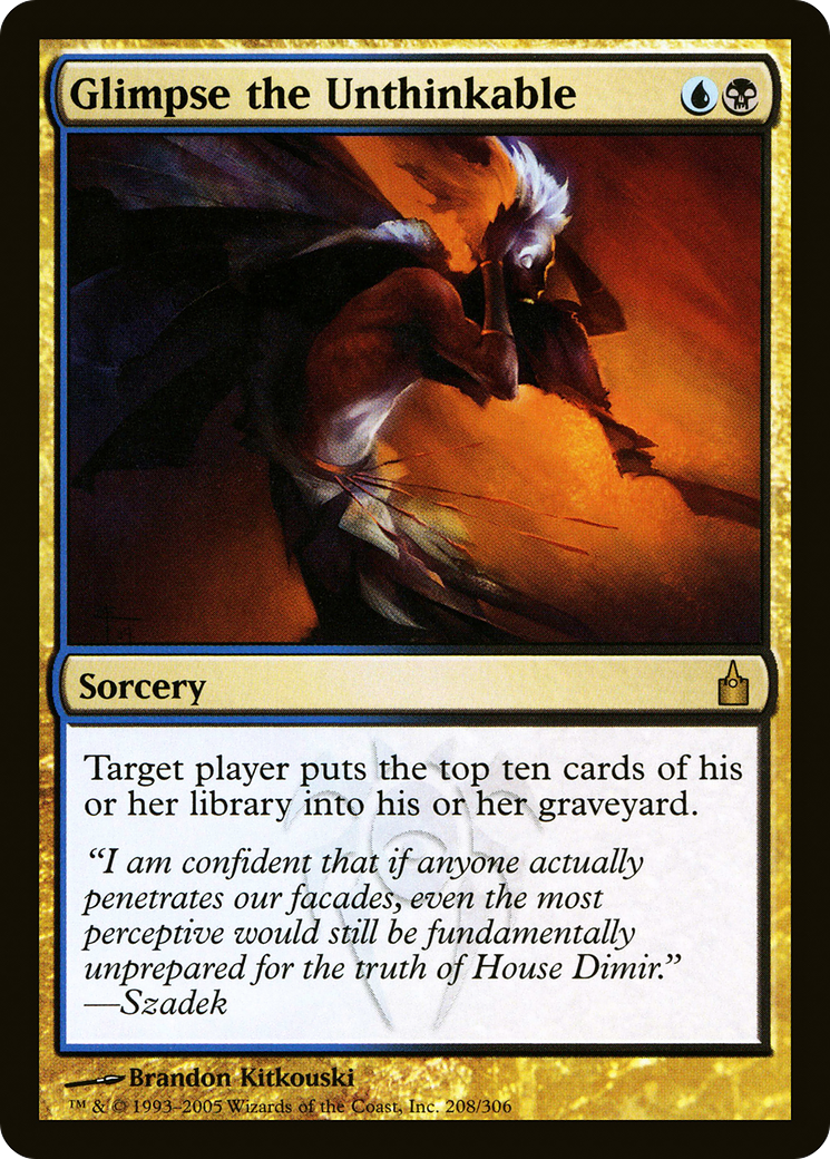 Glimpse the Unthinkable (208) Foil - Ravnica: City of Guilds