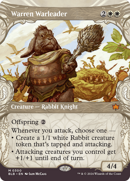 Warren Warleader (Showcase) [Bloomburrow] Foil