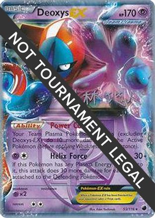 Deoxys EX (53/116) (Plasma Power - Haruto Kobayashi) [World Championships 2014] | Silver Goblin