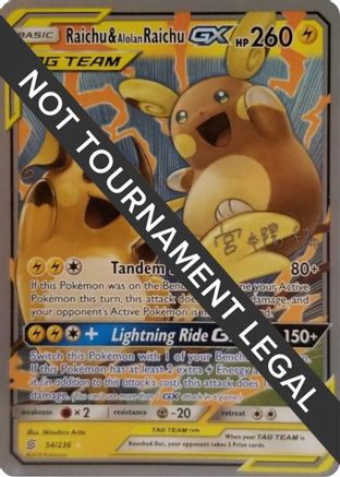 Raichu & Alolan Raichu (54/236) (Pikarom Judge - Haruki Miyamoto) [World Championships 2019]