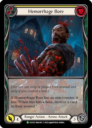 Hemorrhage Bore (Yellow) (LGS120) Rainbow Foil - FaB Promos