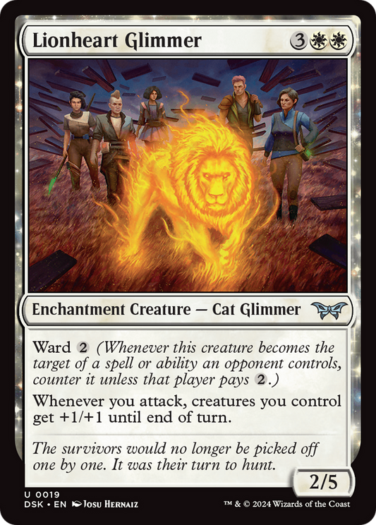 Lionheart Glimmer [Duskmourn: House of Horror] Foil