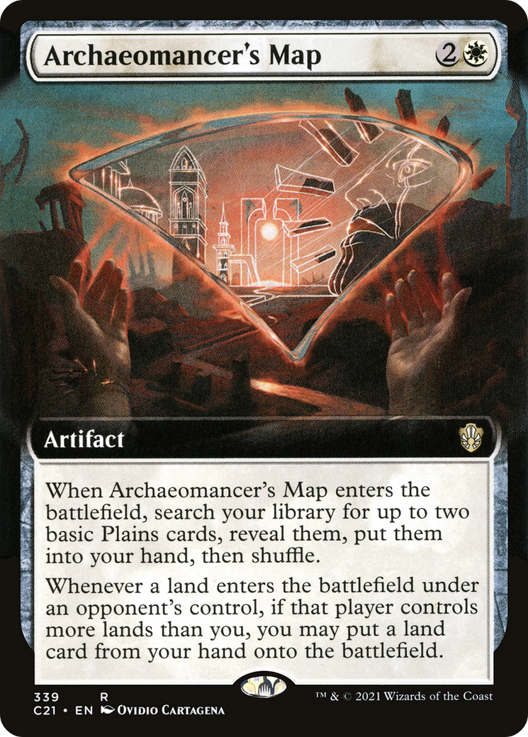 Archaeomancer's Map (Extended Art) (339) - Commander 2021
