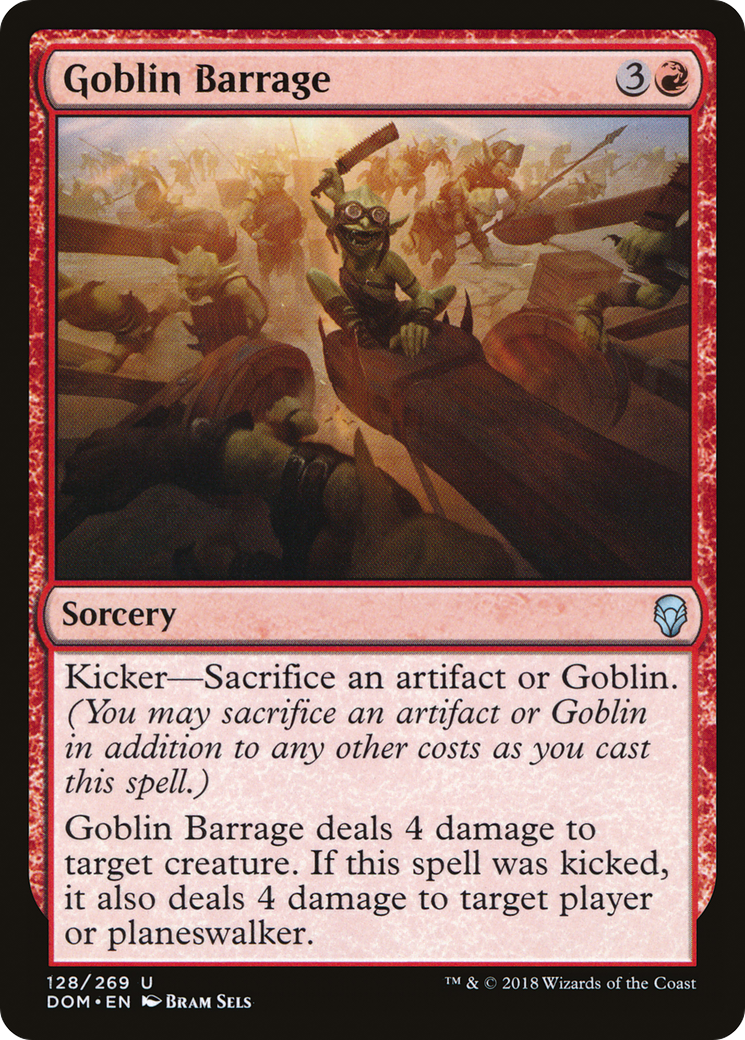 Goblin Barrage [Dominaria] Foil