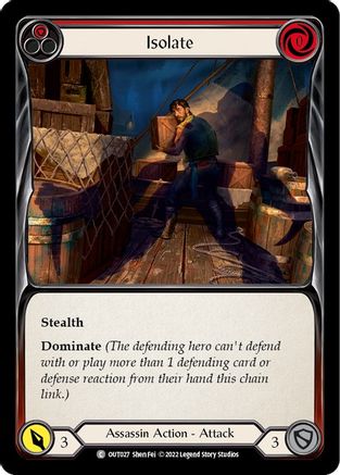Isolate (Red) (OUT027) Rainbow Foil - Outsiders