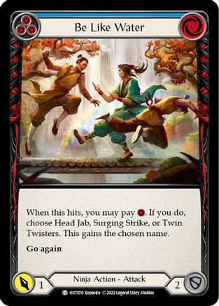 Be Like Water (Blue) (OUT070) Rainbow Foil - Outsiders