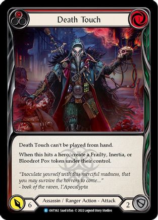 Death Touch (Red) (OUT162) Rainbow Foil - Outsiders