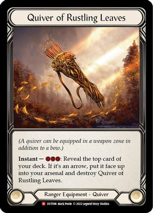 Quiver of Rustling Leaves (OUT096) Cold Foil - Outsiders