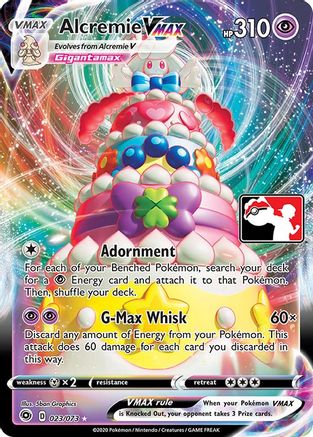 Alcremie VMAX (023/073) [Prize Pack Series One] | Silver Goblin