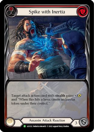 Spike with Inertia (LGS132) Rainbow Foil - FaB Promos