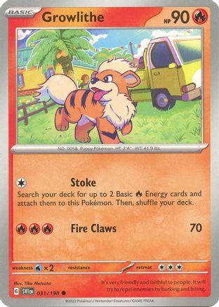 Growlithe - 031/198 (31) - SV01 Scarlet & Violet Base Set