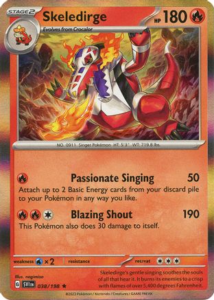 Skeledirge (038/198) [Scarlet & Violet: Base Set] | Silver Goblin