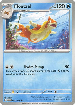Floatzel (47) - Scarlet & Violet Base Set