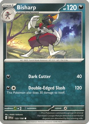 Bisharp (133) - Scarlet & Violet Base Set
