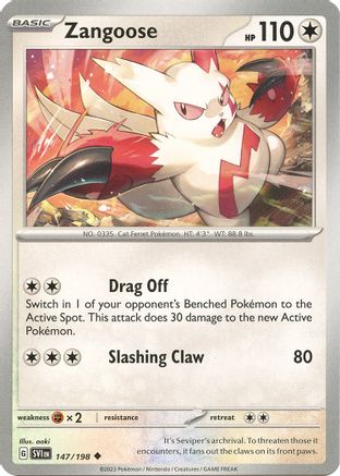 Zangoose - 147/198 (147) - SV01 Scarlet & Violet Base Set
